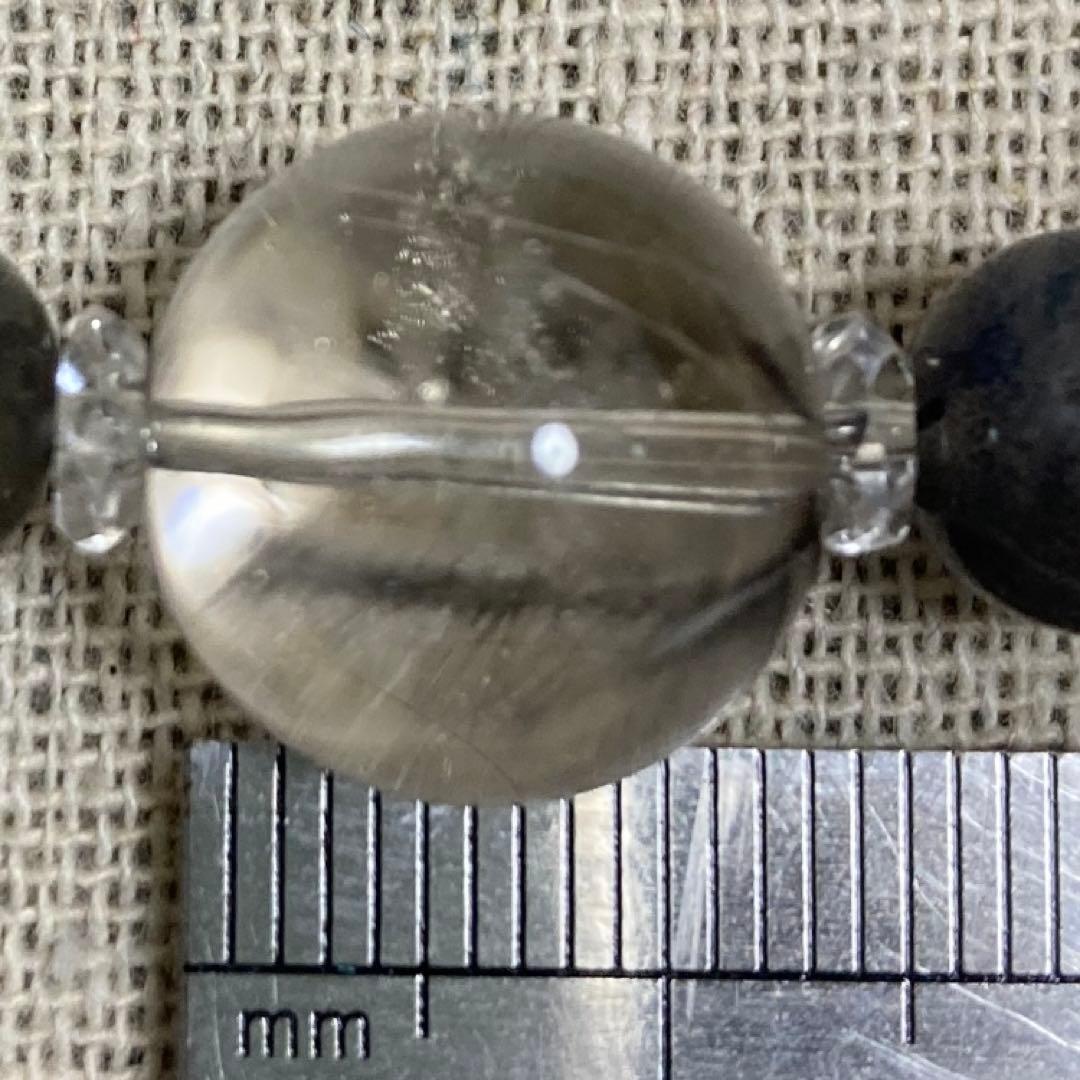 プラチナルチル×ラブラドライトのブレスレット