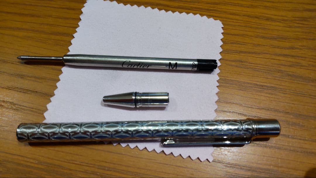 Cartier シルバー ボールペン カルティエ サントス C ドゥ