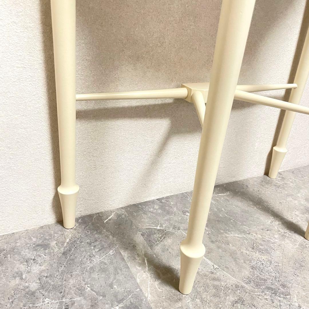 東海家具　Fleur コンソールテーブル 半円形 エレガント猫脚　アンティーク