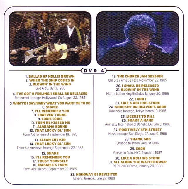 6DVD！Bob Dylan/Genuine Telecasts '63-'02