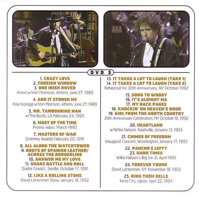 6DVD！Bob Dylan/Genuine Telecasts '63-'02