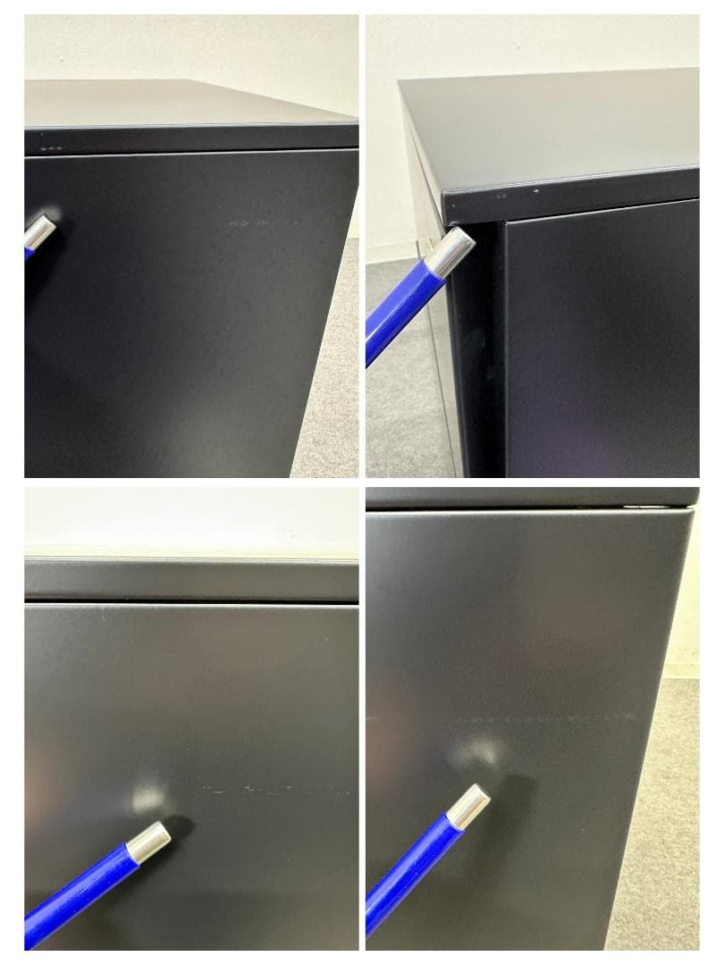 カッシーナイクスシー■AFドロアー　鍵付き　黒　デスクワゴン　袖机　オフィス