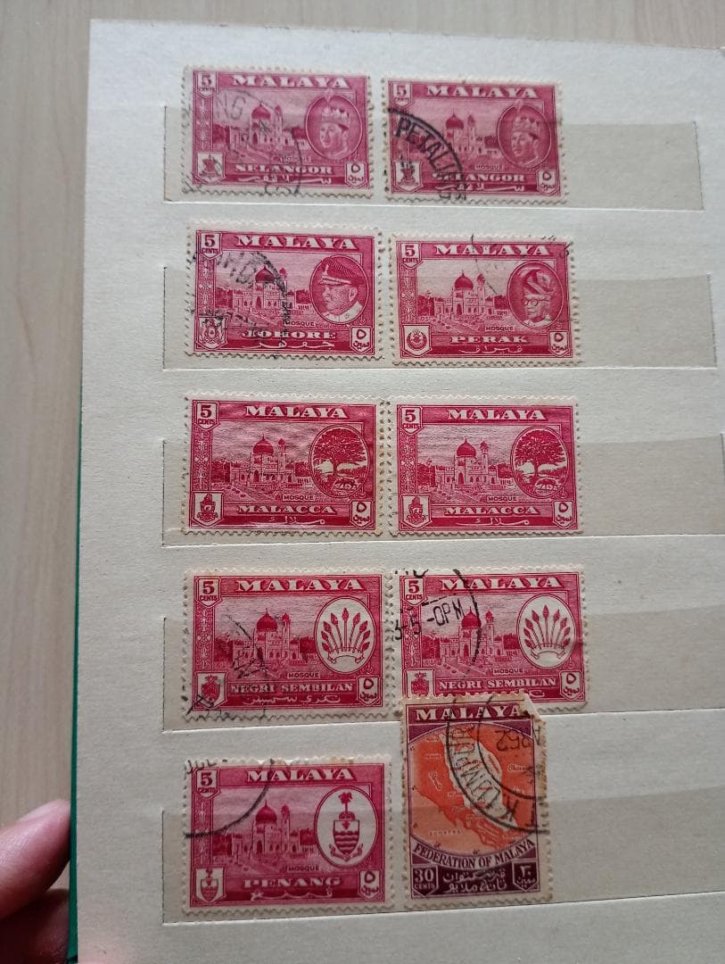 3日まで限定出品！赤猿切手80枚、南方占領マライ切手シート美品