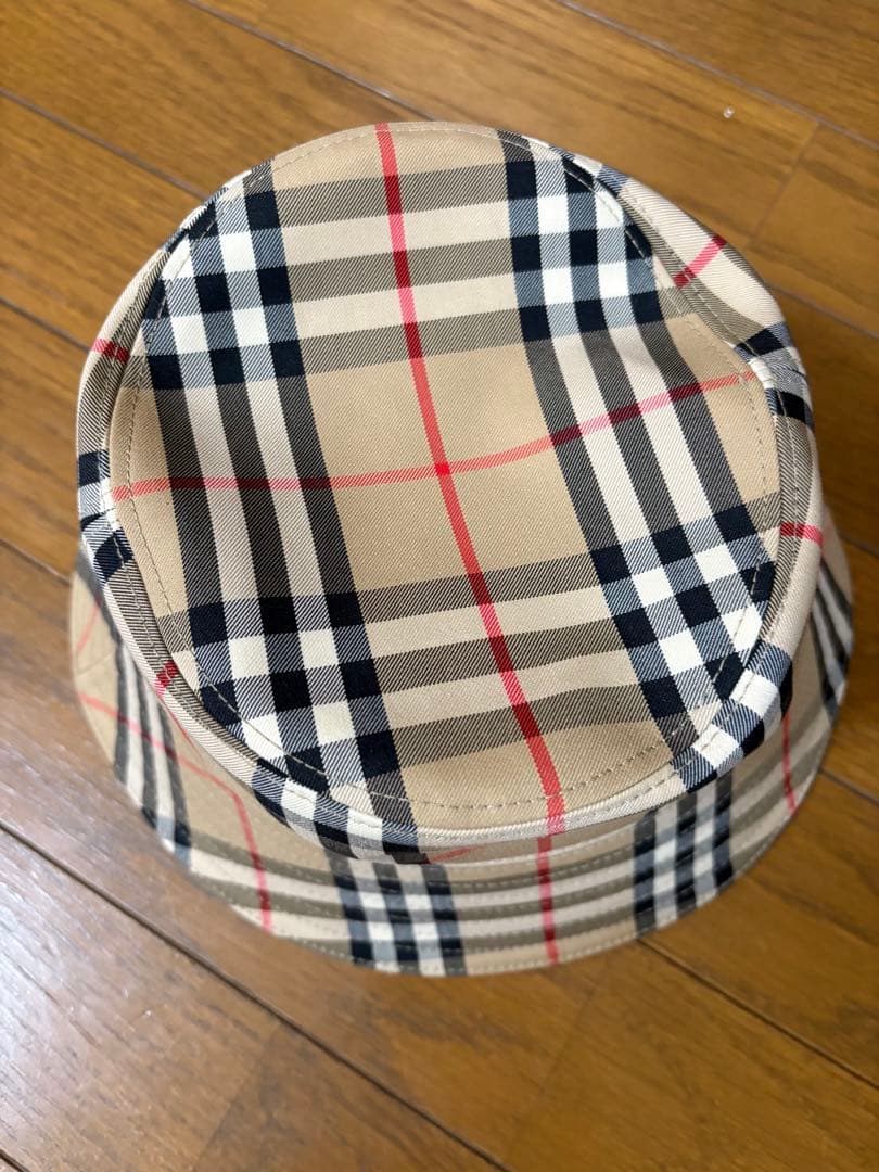 Burberry ヴィンテージチェック テクニカルコットン バケットハット