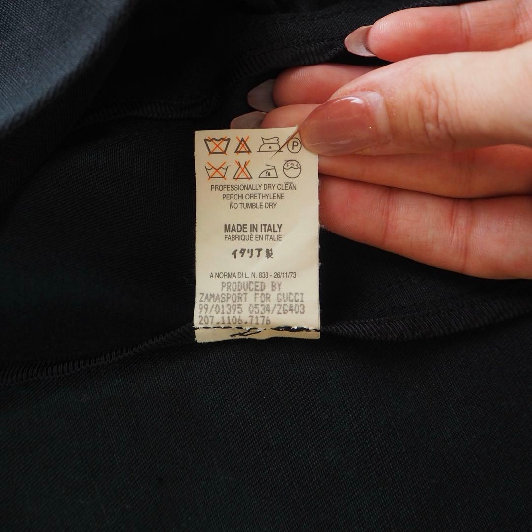 GUCCI グッチ テーラードジャケット ロゴボタン リネン 深緑 38