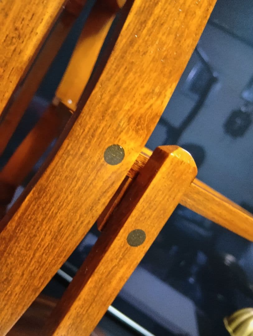 1960's　デンマーク　象嵌　チーク材　フォールディング　オープン　シェルフ