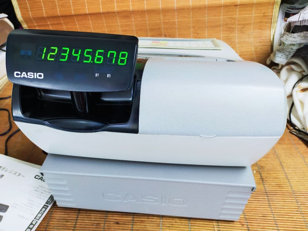 カシオレジスター　設定込み　TK-110中古　飲食仕様　924440