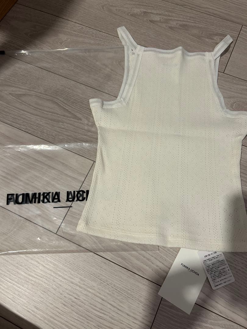 トップス FUMIKA UCHIDA EYELET RIB STITCH CAMISOLE