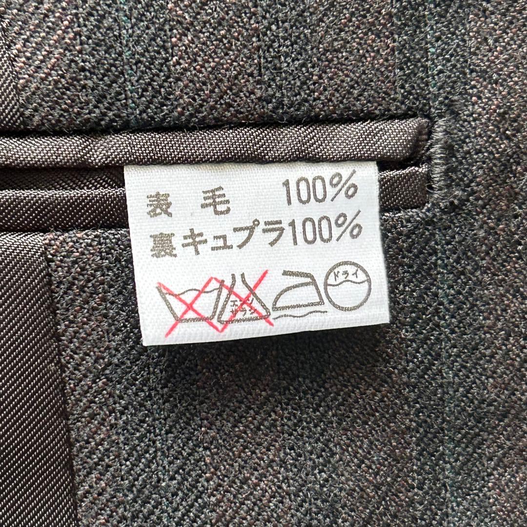 極美品 Y's for men ストライプ 2B セットアップ スーツ 茶黒