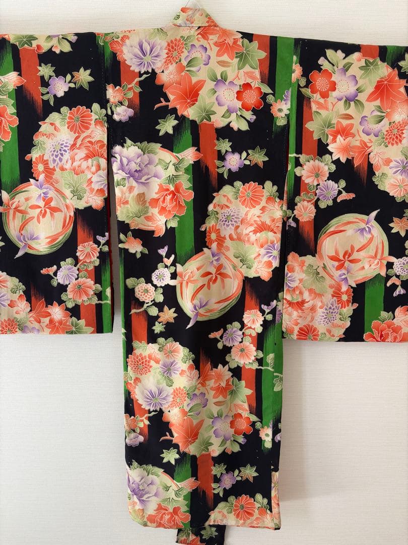 アンティーク　錦紗　子供着物