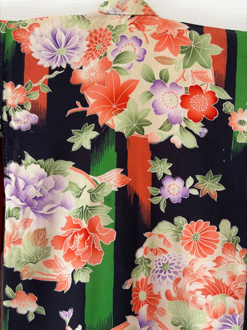 アンティーク　錦紗　子供着物