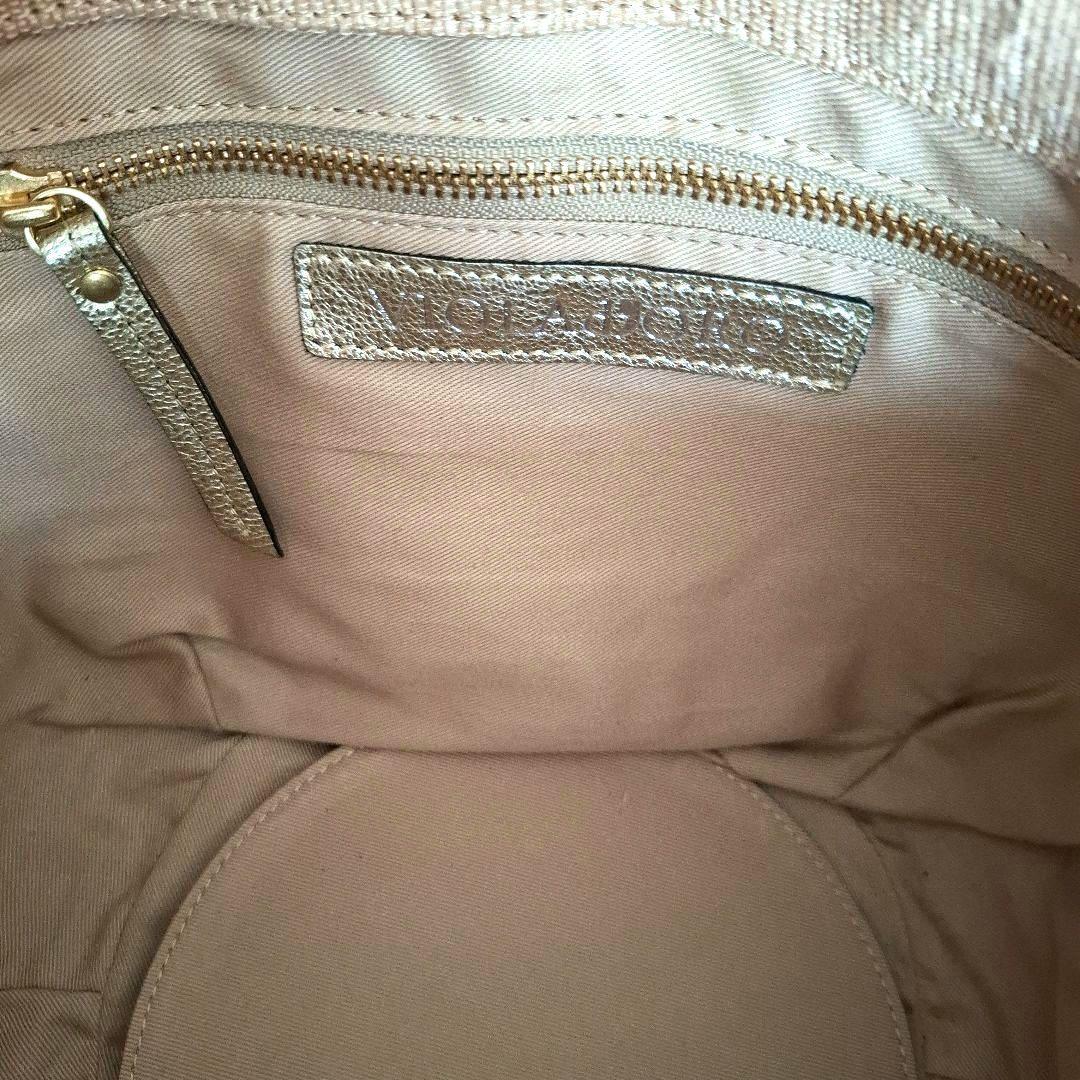 ヴィオラドーロ ラフィアかごバッグ トートバッグ　保存袋付