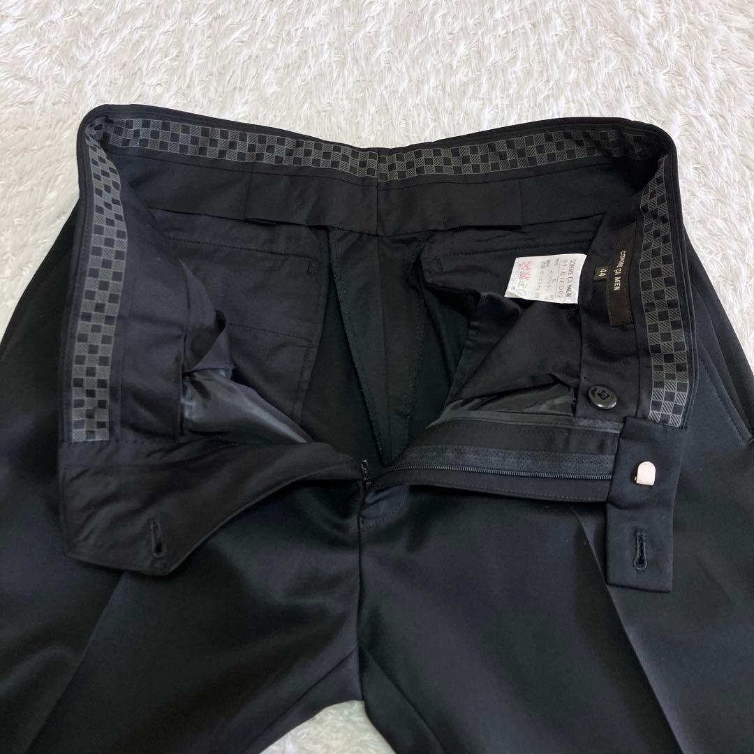 美品 コムサメン 別注 チェルッティ スリーピース セットアップ スーツ 黒