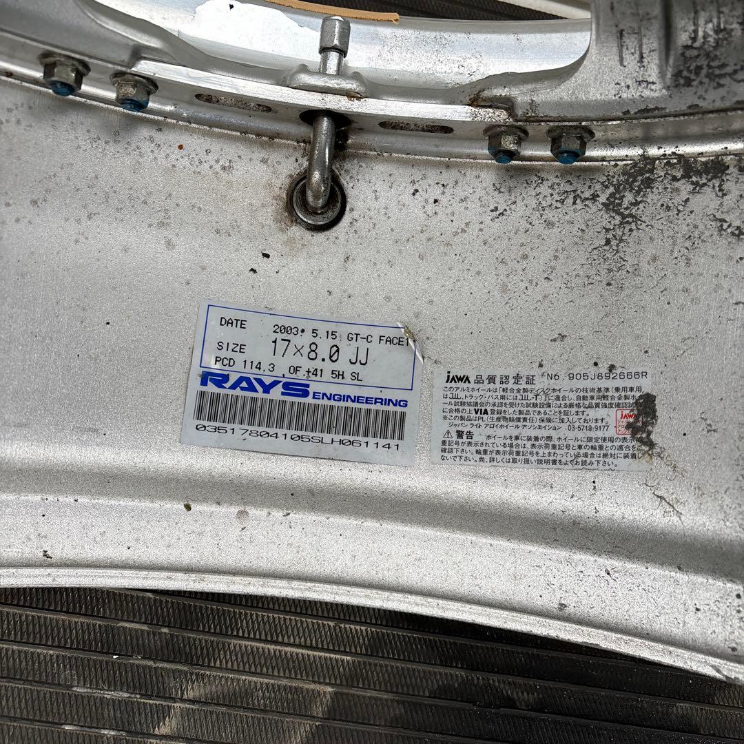 希少レイズ ボルクレーシング GT-C 17 17.18インチ