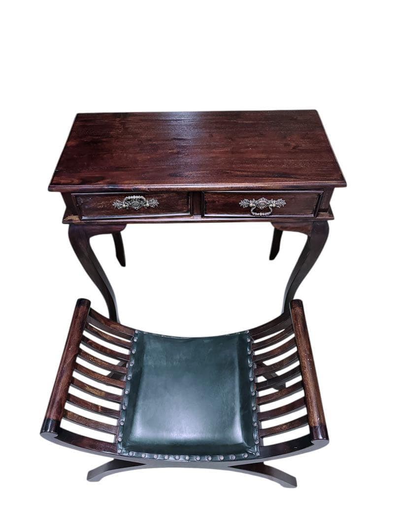 アジアン家具 木製 バリ コンソールテーブルとカルティーニチェア