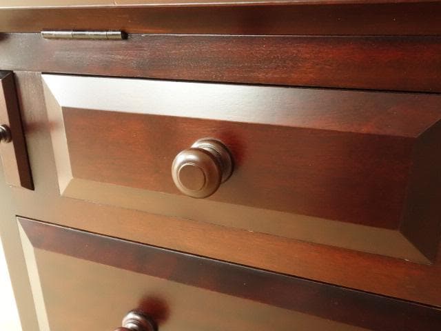 松本民芸家具　座ビューロー　ライティング　取手　座机　 再塗装済　ＵＳＥＤ