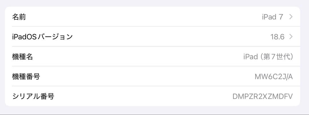 Apple iPad 第７世代 32GB シルバー SIMフリー