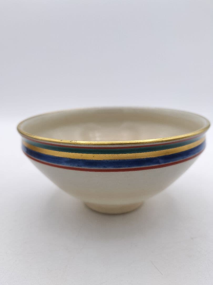 c774 数茶碗 独楽文 手塚桐鳳 10客 木箱 茶道具 古物