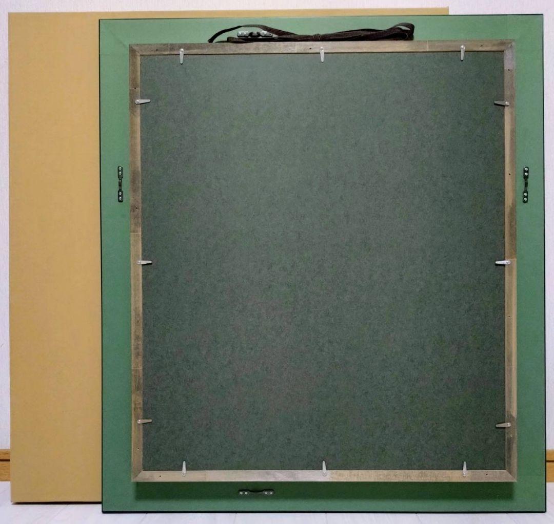 【F10号】香月泰男【花】手描き作品/表裏サイン有/油彩/油絵/岩彩/額縁/逸品