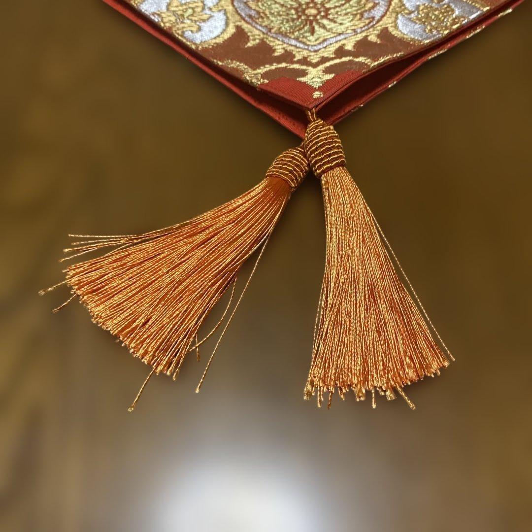 table runner 川島織物　金彩華紋　帯リメイク　長尺