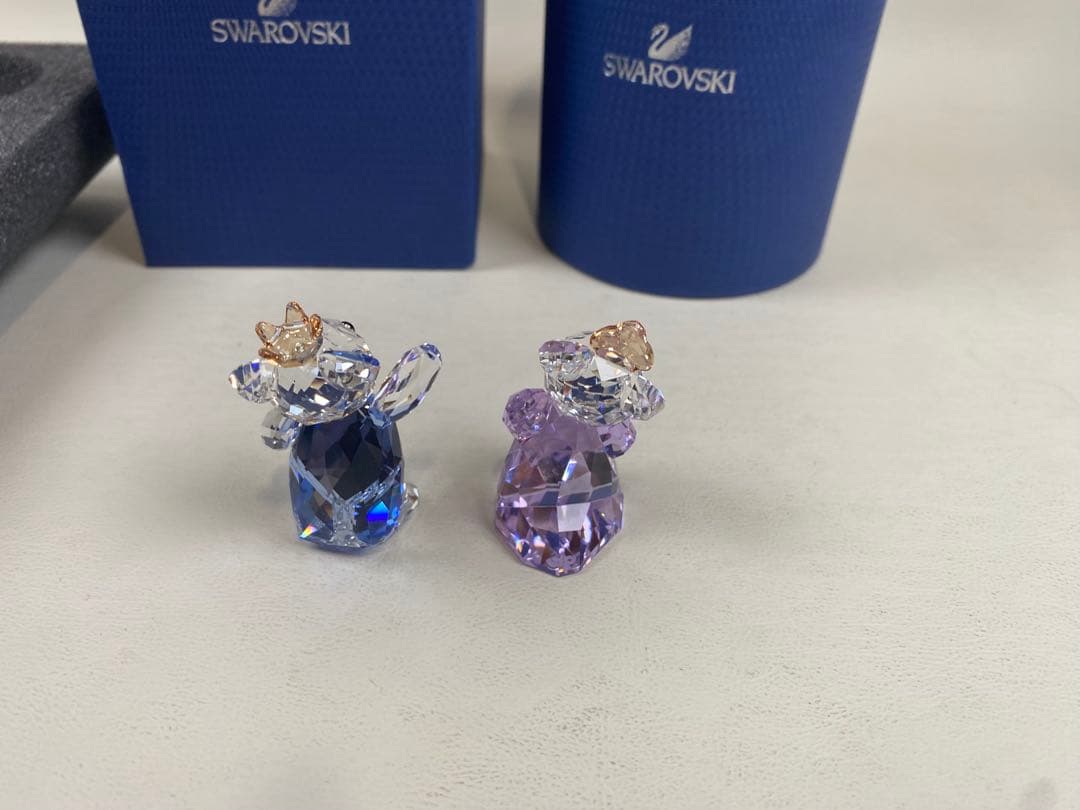 置物 SWAROVSKI KRIS BEAR PRINCE&PRINCESS