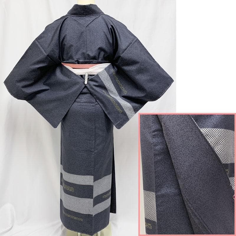 411mt13☆本場大島紬 付下げ 証紙 薩摩染織 染め 花唐草 しつけ付☆美品