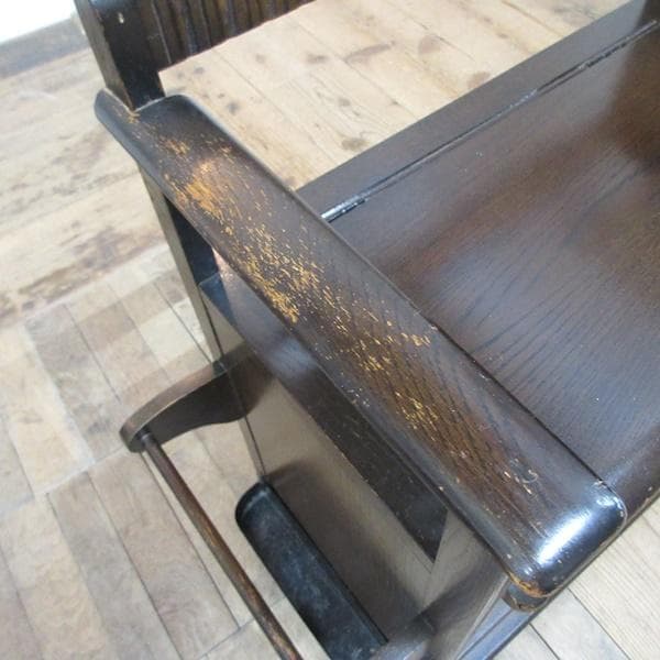 イギリス アンティーク 家具 テレフォンベンチ サイドテーブル 収納 6931d