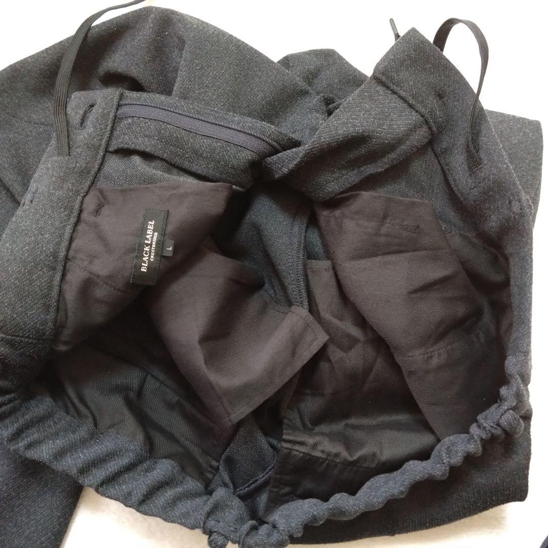 ブラックレーベルクレストブリッジ スーツ セットアップ ストレッチ グレー L