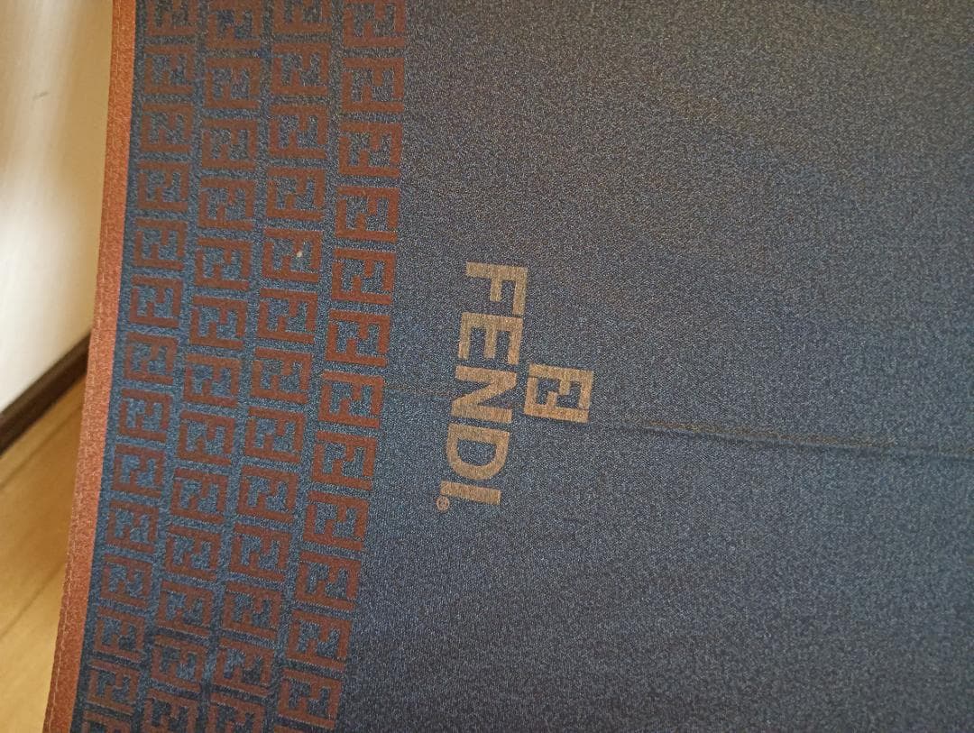 【未使用】FENDI 長傘 ombrelli ズッカ柄 ムーンバット ネイビー