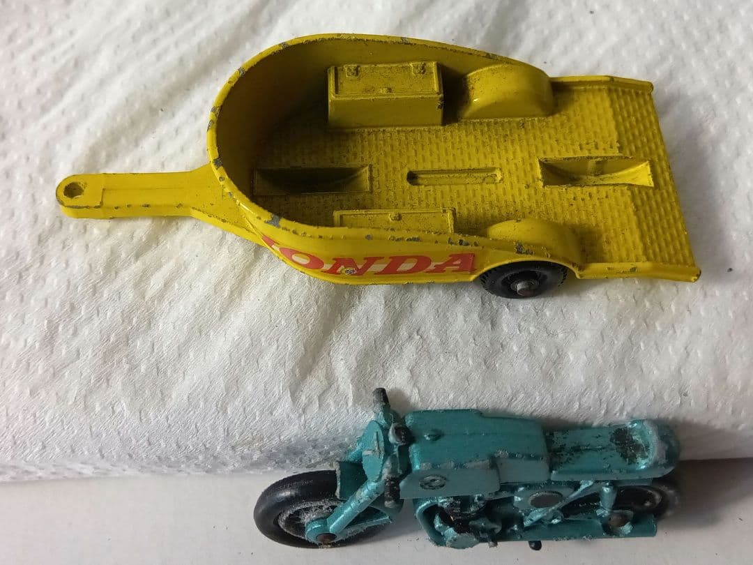 に*ん様 ミニカー マッチボックス 72 ジ―プ ＆ 38 ホンダ バイク トレ