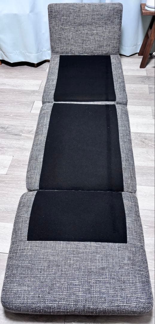 ソファベッド 折りたたみソファ　コンパクト 2人用　グレー