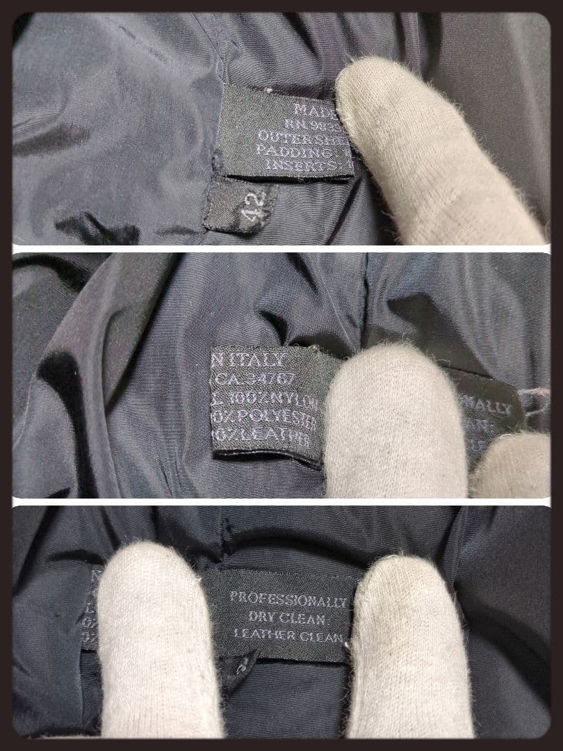 【美品・人気モデル】プラダ☆ダッフルコート フーデッド ナイロン Lサイズ