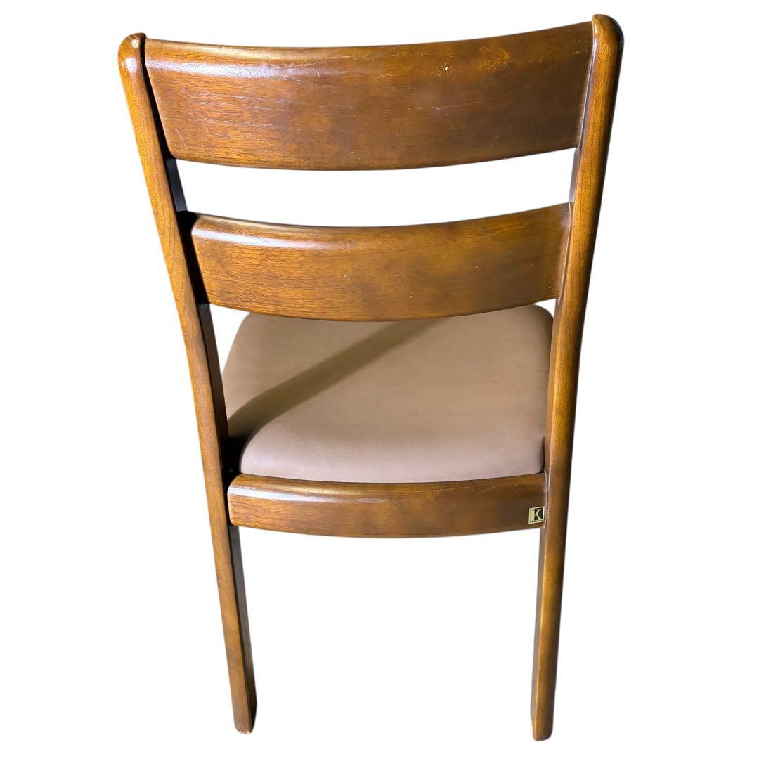 極美品 飛騨産業 ダイニングチェア キツツキマーク 2脚セット②