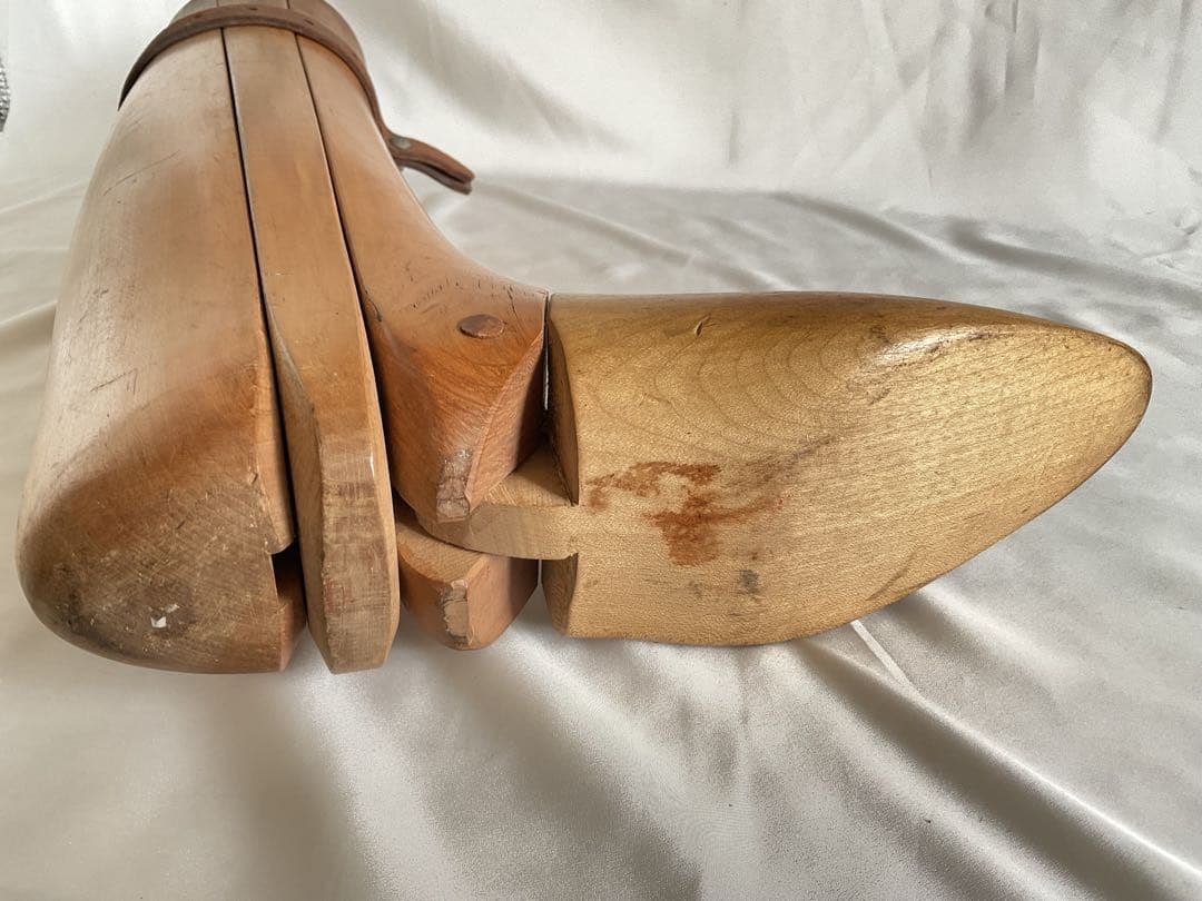 希少！古い木製「ブーツ・キーパー/」ストレッチャー」左足用