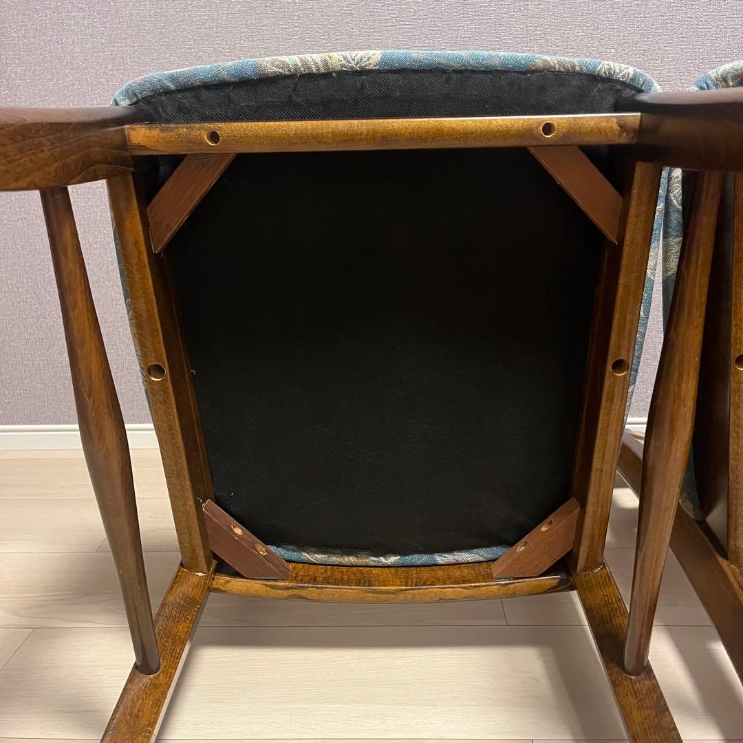 カリモク コロニアル ダイニングチェア 2脚セット ①