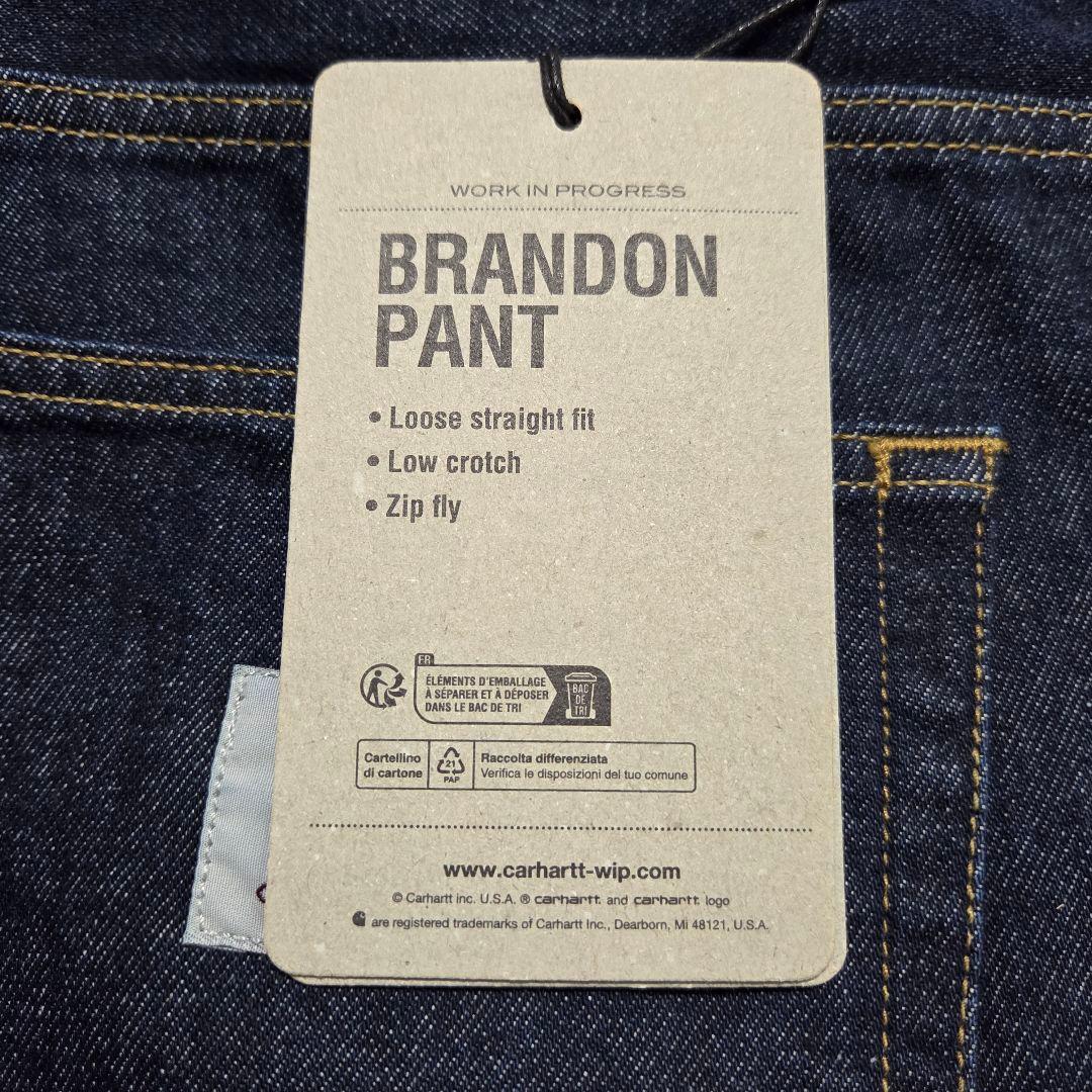 パンツ Carhartt WIP BRANDON PANT Blue rinsed L