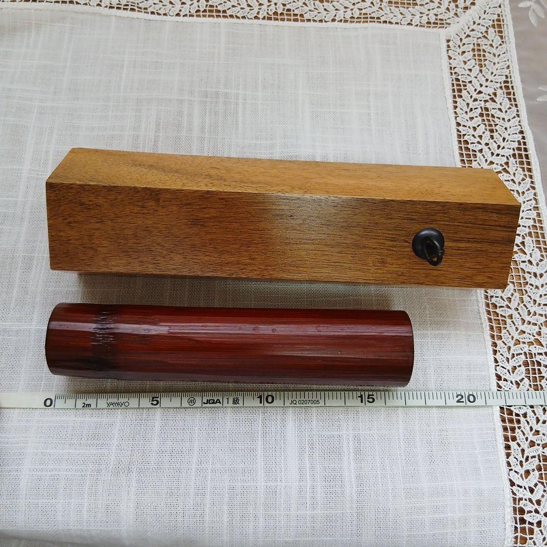 黒柿 五角形 壁掛け花器 花入れ 一輪挿し 中筒付き レトロ フラワーベース