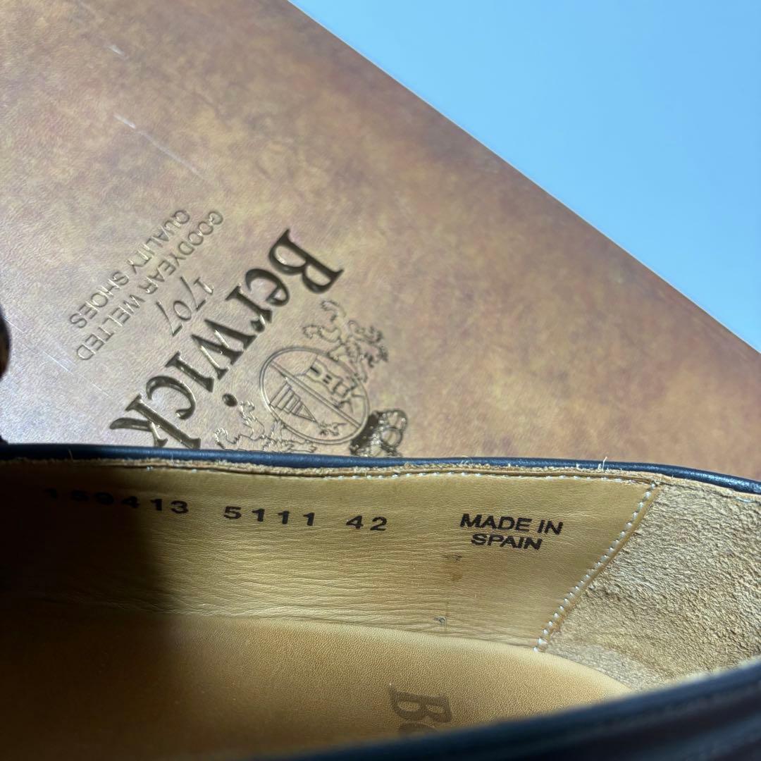 美品 Berwick 1707 5111 ダークブラウン 42