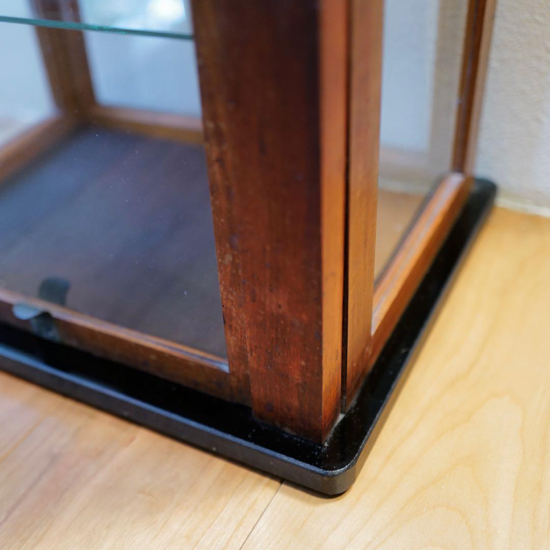 30s〜アンティークガラスショーケース 飾り棚 アメリカ製 2段式