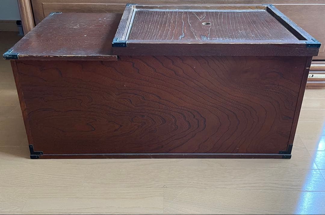 メーカー不詳　長火鉢(灰付き)レトロ 火鉢　古い商品 古民家 アンティーク