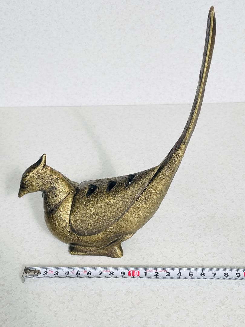 日本工芸会正会員 菊地熊治 作 山形県産 雉（きじ）香炉 共箱・略歴紙付 未使用