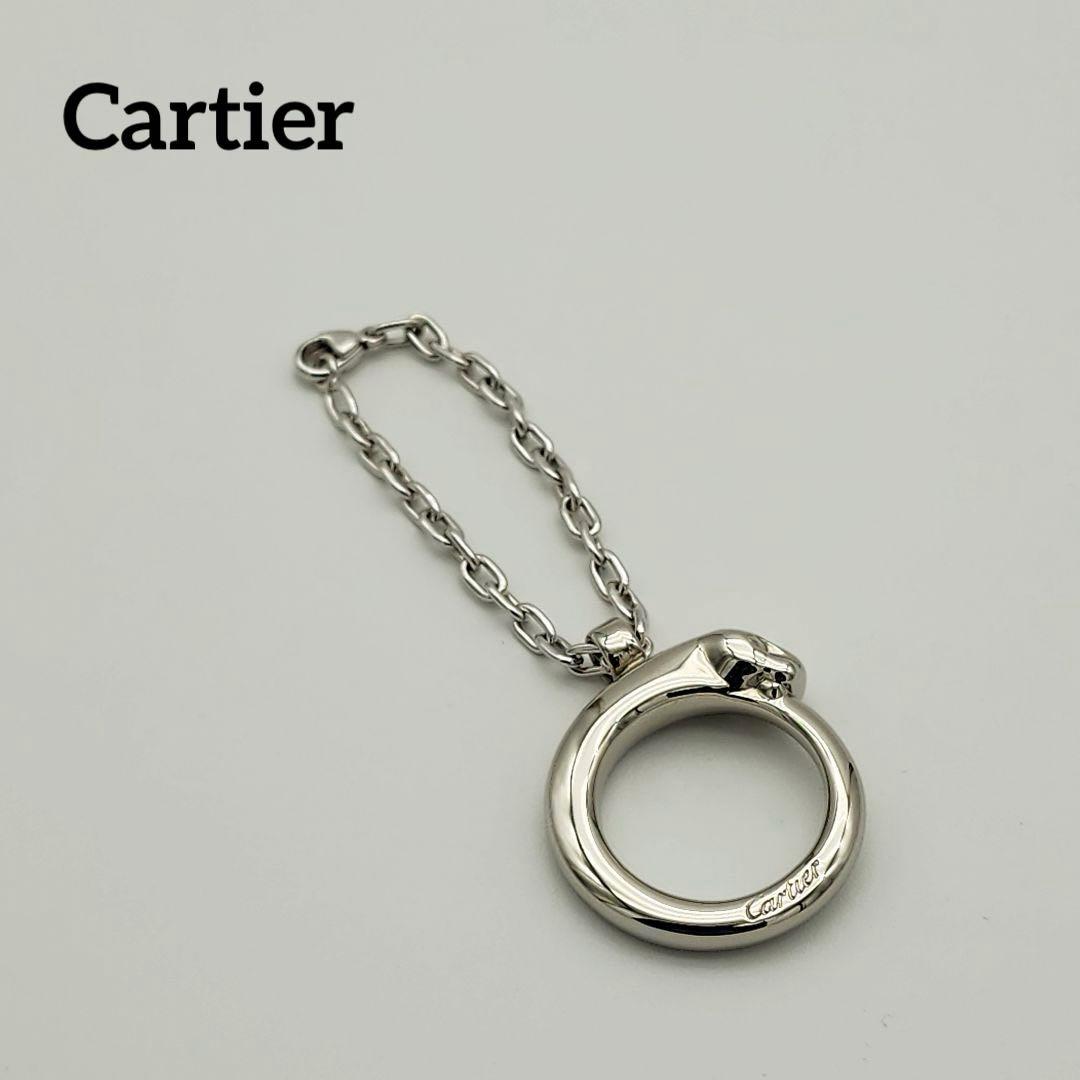 極美品 ★Cartier★ チャーム パンテール チェーン シルバー