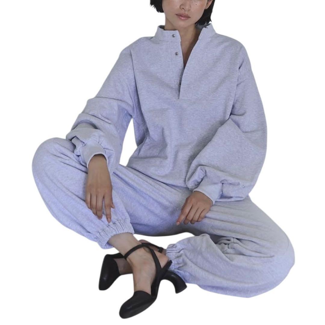 新品未使用As, エス Mockneck Sweat Pullover グレー