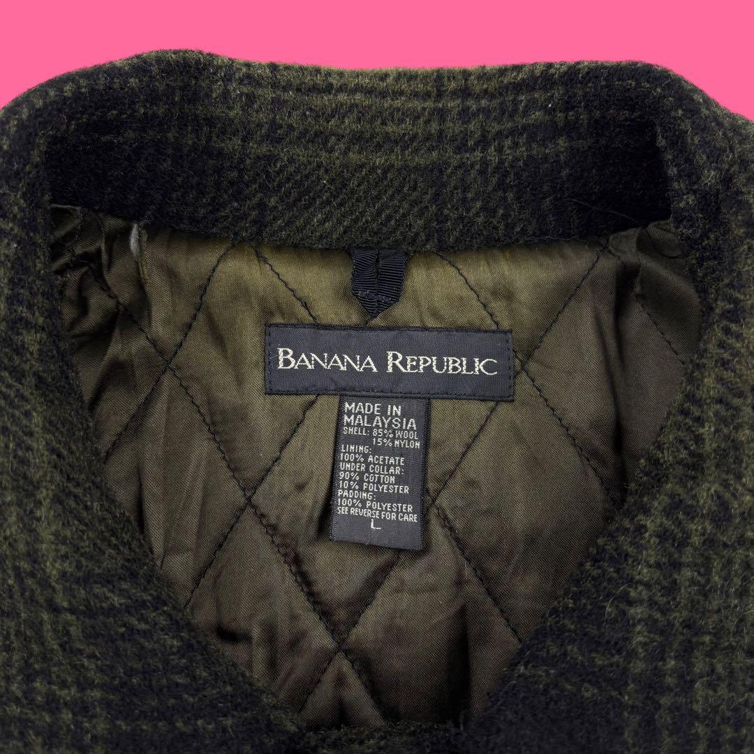 90s〜00s Banana Republic ウール マッキーノコート L