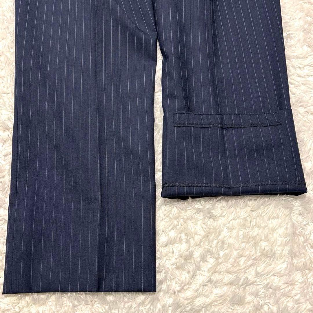 極美品✨ ポールスチュアート ビジネススーツ セットアップ ネイビー ストライプ