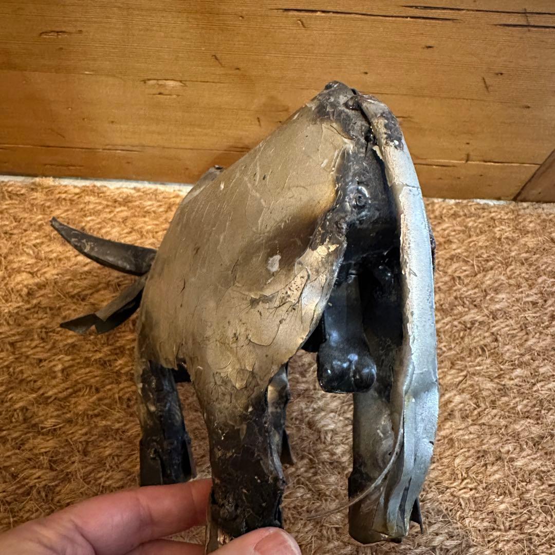 複数購入割引⭕️ バッファロー　アイアン製　置物　とても味のある作品です