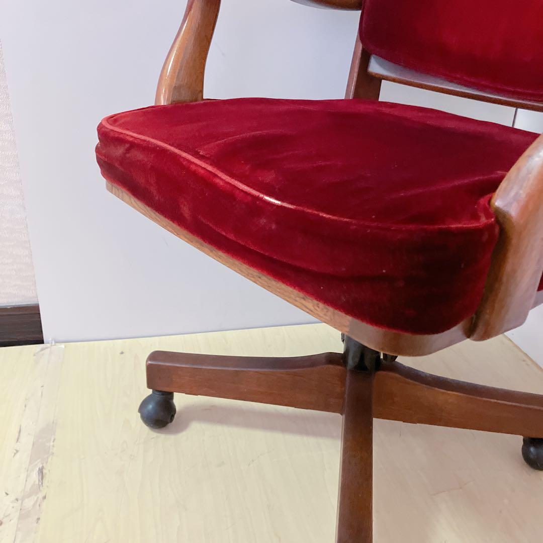 karimoku カリモク キャスター付き 回転チェア コロニアル デスクチェア