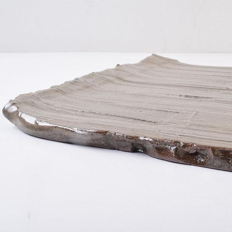 藤野昭作　浮線文　板皿　大皿　共箱　V　R9051H