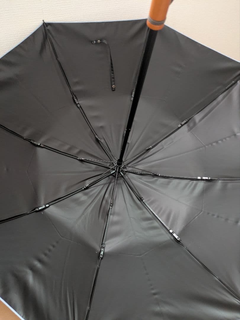 サンバリア100 日傘　2 段折り フロストブルー