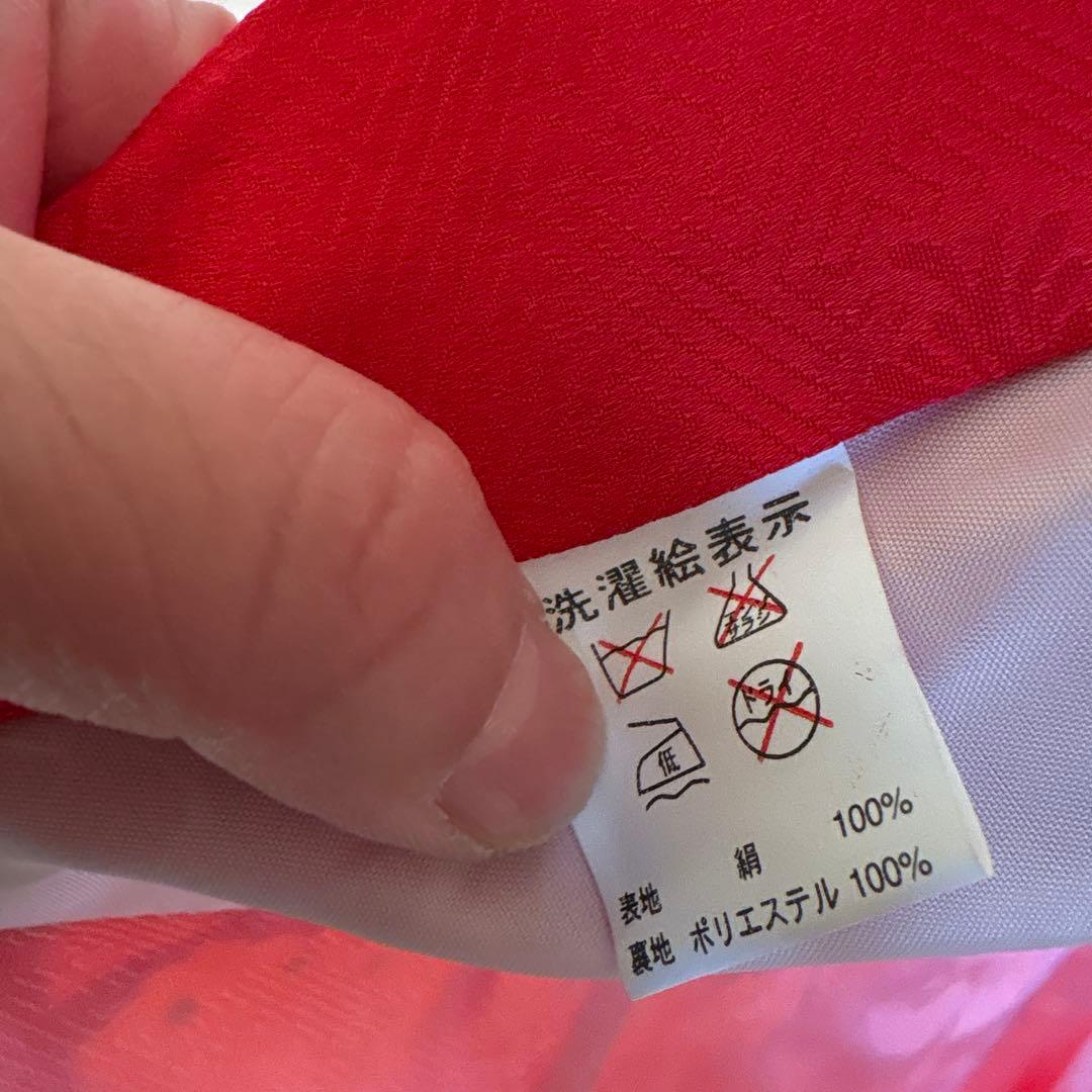 正絹　女の子お祝い着物　産着長襦袢付き　宮参り着物女児　七五三